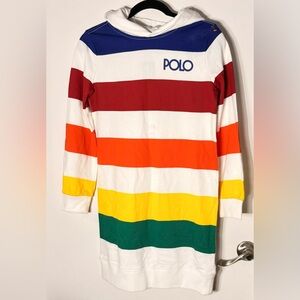 Polo Ralph Lauren Rainbow Stripe Hoodie Dress